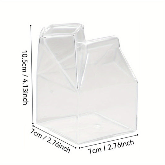 Minimalist Square Glass Hydroponic Vase - Transparent Indoor\u002FOutdoor Decorative Vase for Kitchen, Living Room, Bedroom - Perfect Gift for Plant Lovers & Breeding Enthusiasts, Flower Vases Home Decor, Modern Craftsmanship